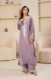 Lavender Ash Embroidered Set