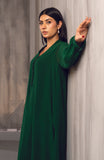 Lina Emerald Green Georgette Chiffon Dress