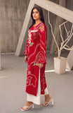 Zoe Ruby Red Khaadi Silk Kurta