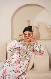 2 Piece - Adda Work Printed Embroidered Suit - LW25-22