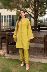 Parrot Green 2 Piece Suit