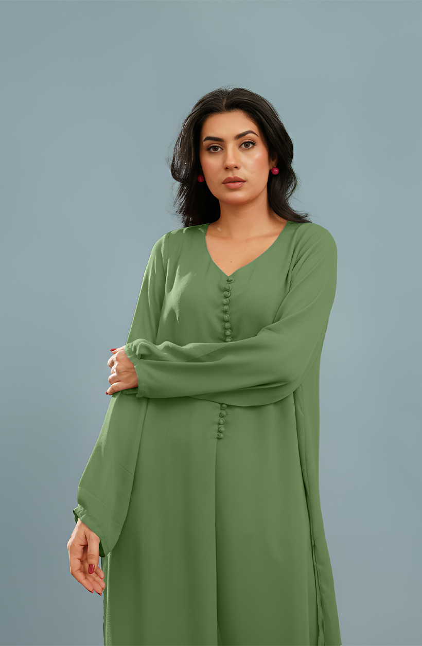 Green Chiffon Set