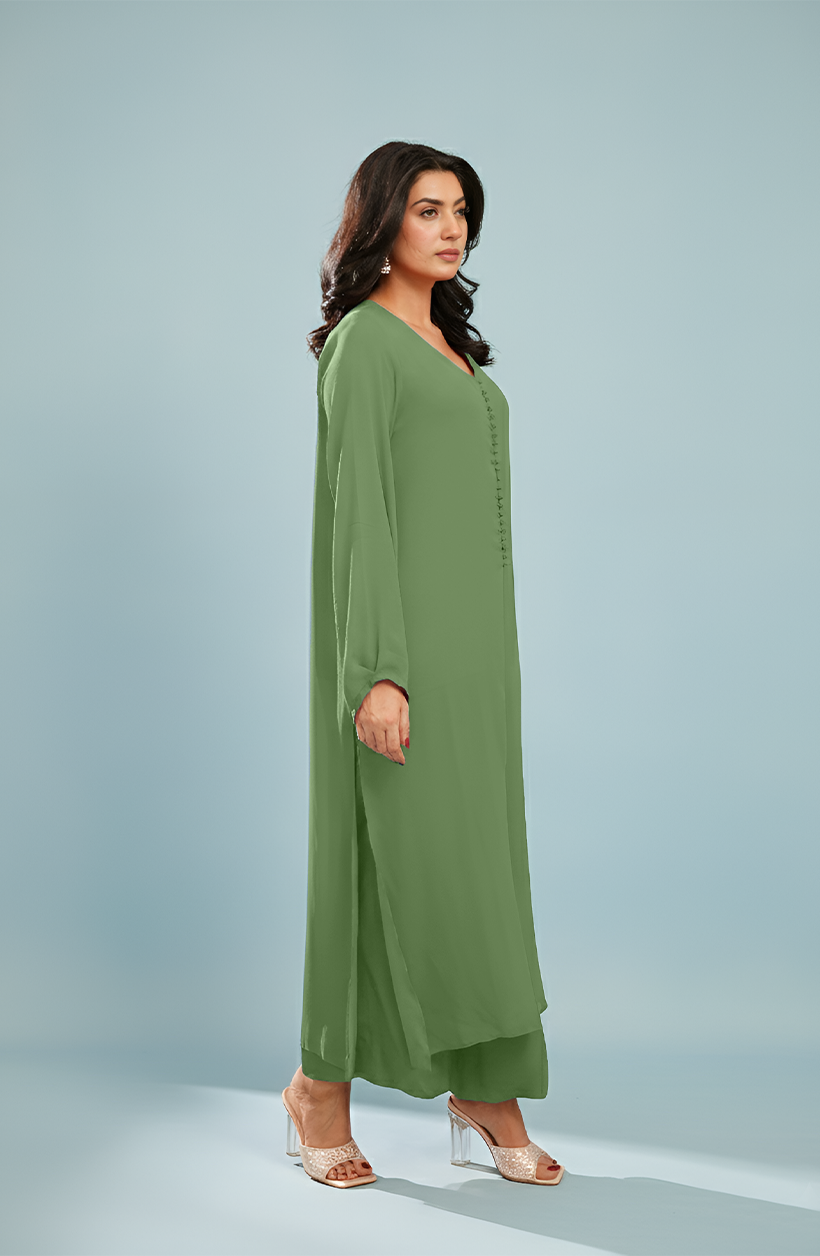 Green Chiffon Set