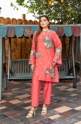 Pink Linen 2 Piece Suit