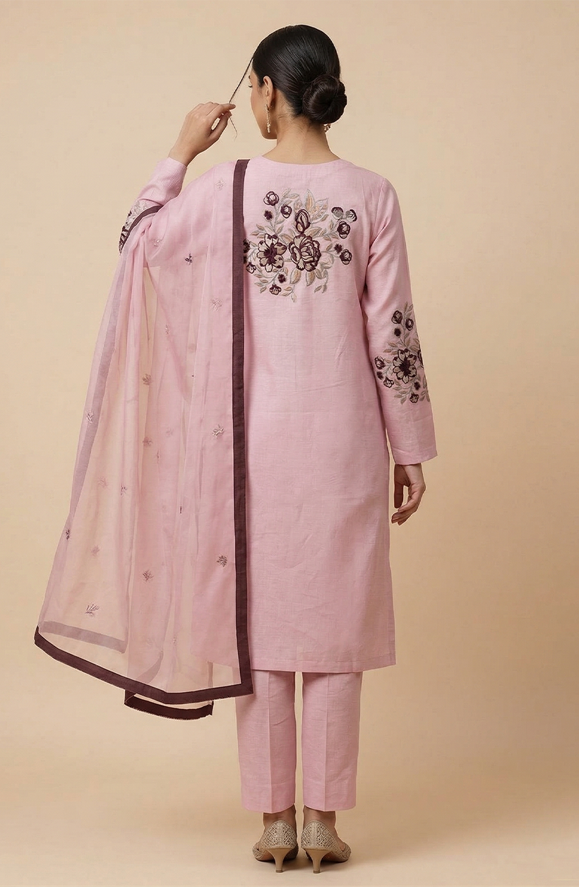 Pink Floral Suit
