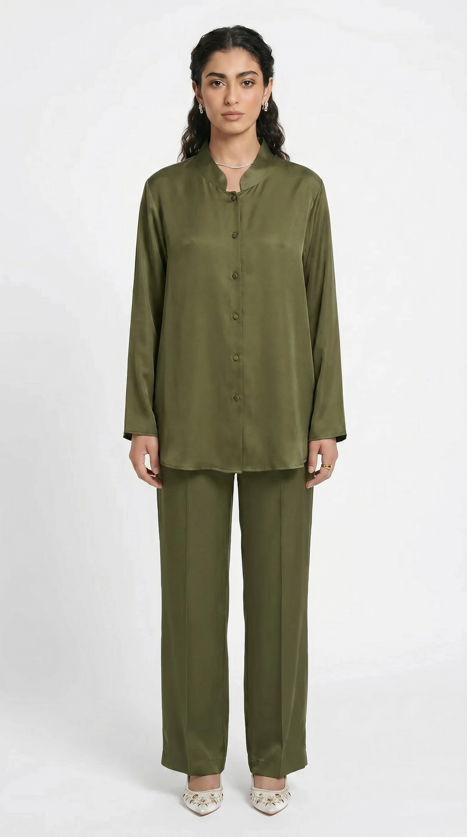 Olive Green Co-Ord Set