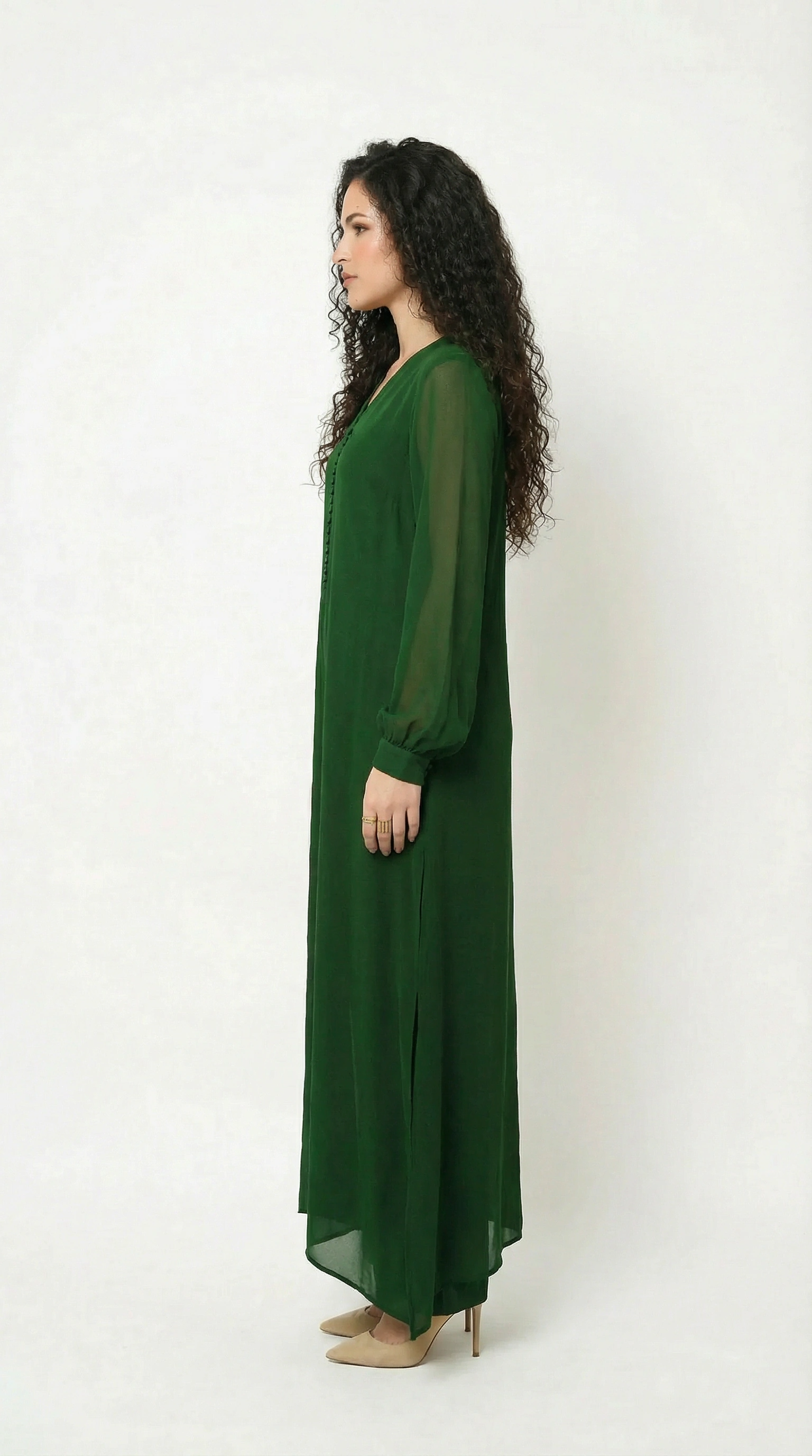 Emerald Chiffon Set