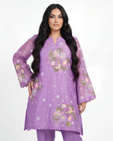 Orchid Lilac Embroidered Set