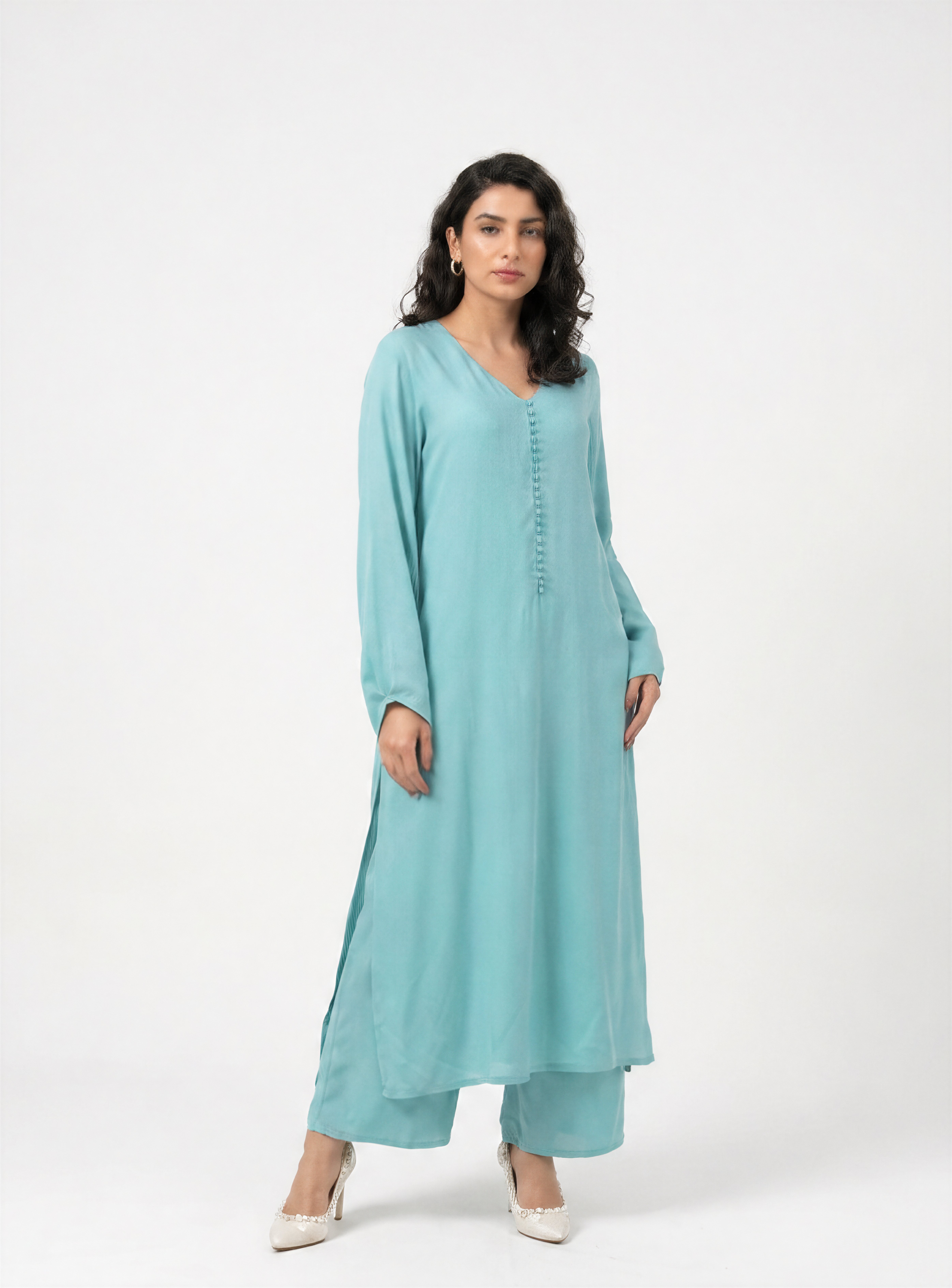 Light Blue Chiffon Set