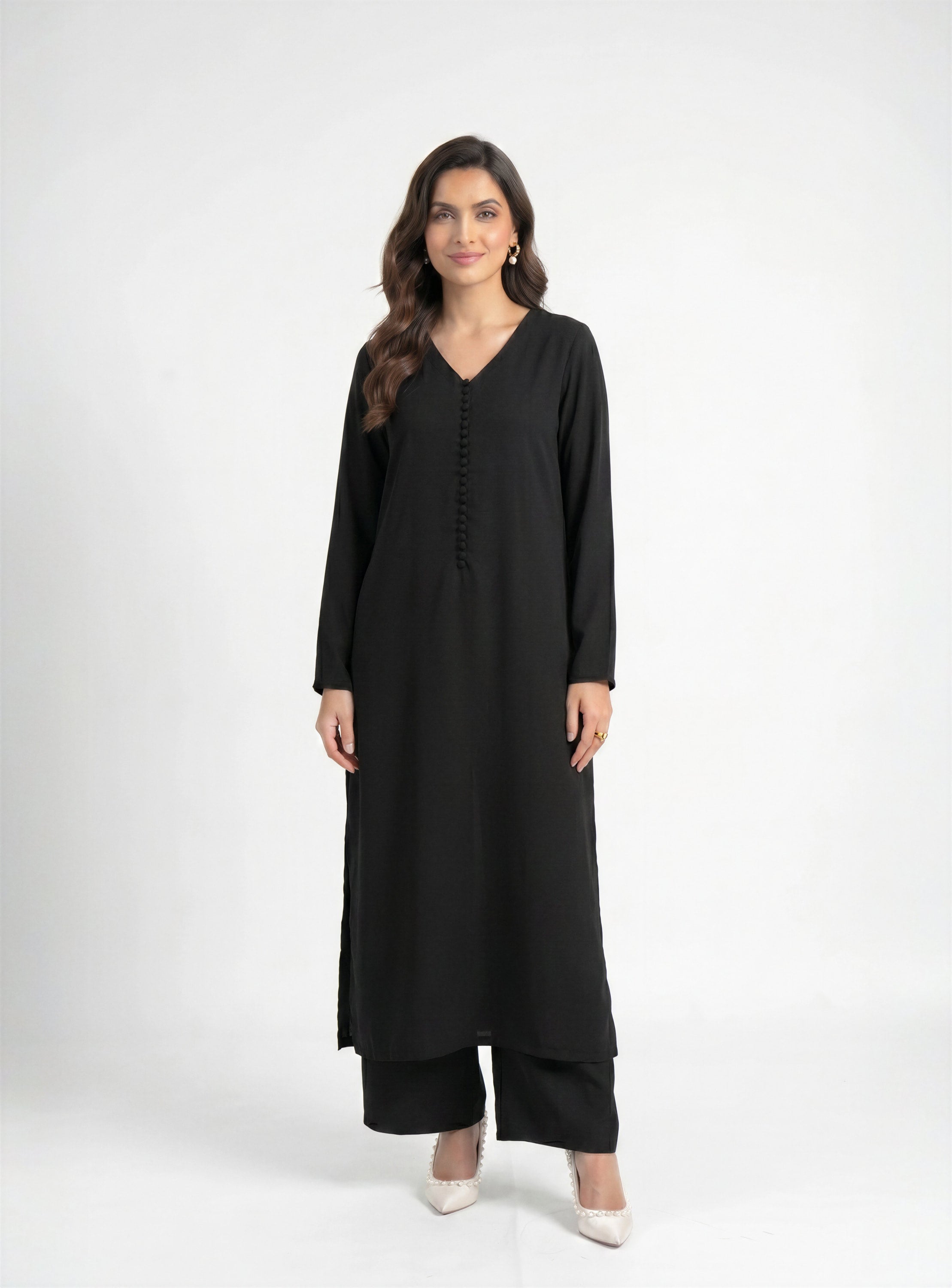 Black Chiffon Set