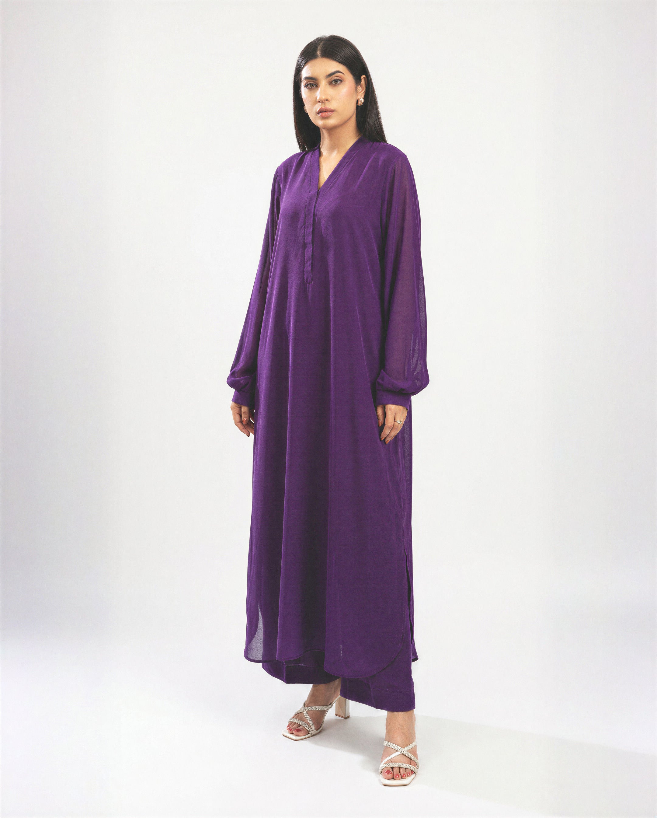 Purple Chiffon Set