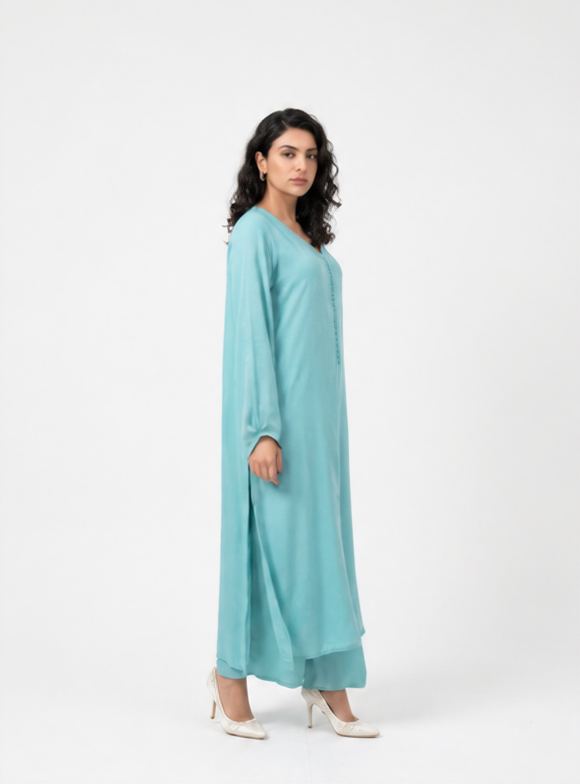 Light Blue Chiffon Set