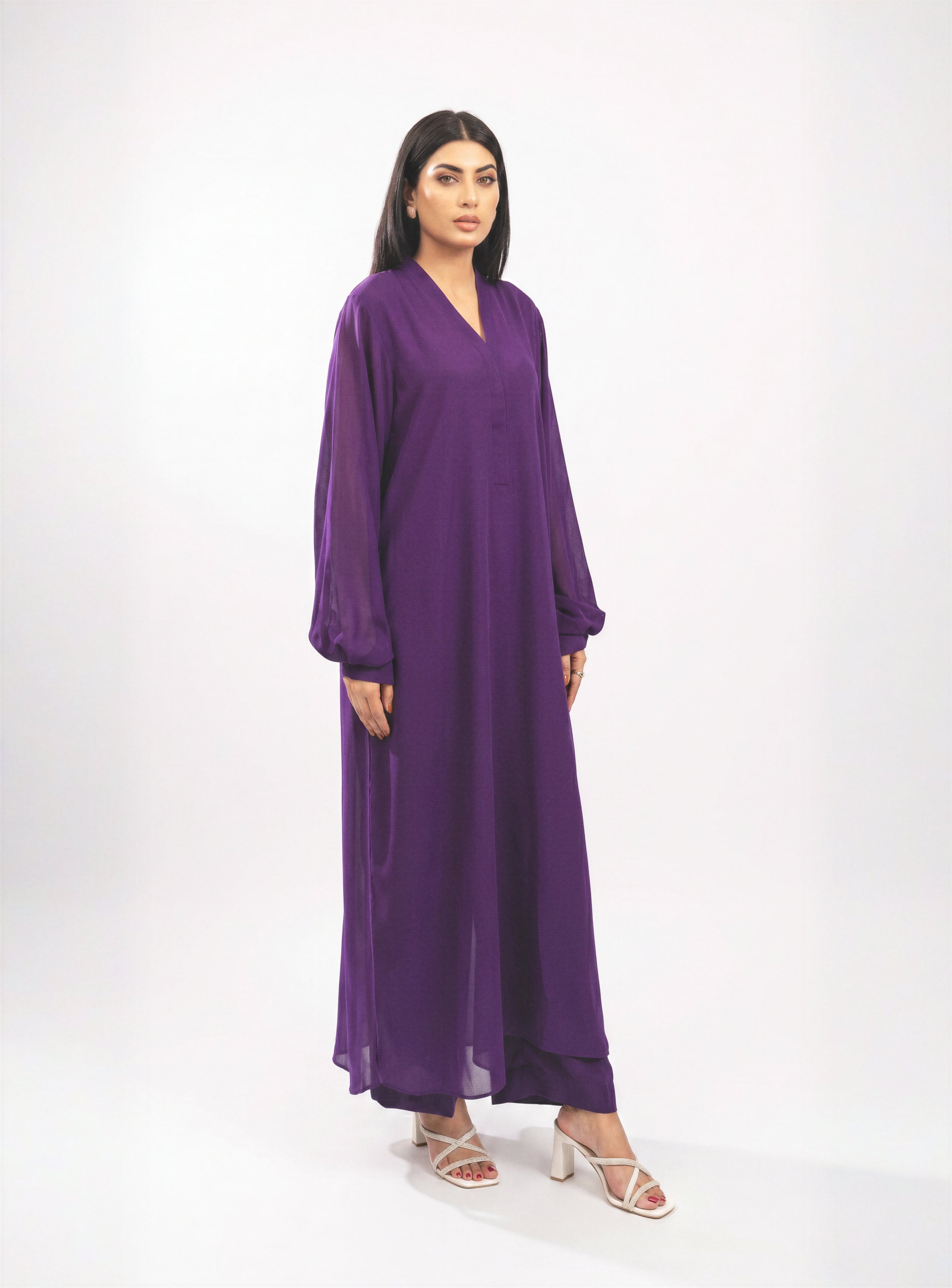 Purple Chiffon Set