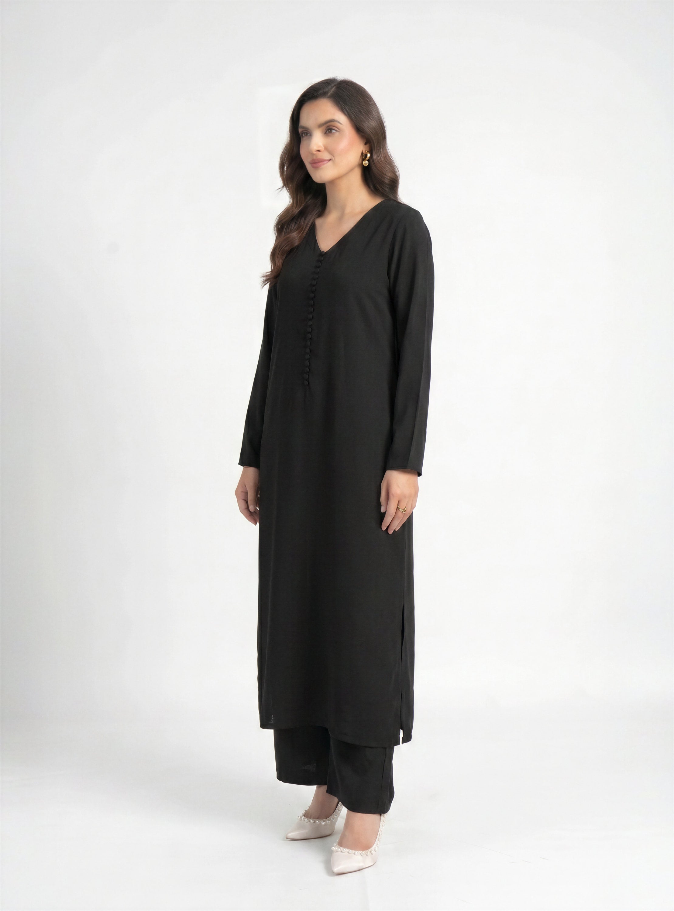 Black Chiffon Set