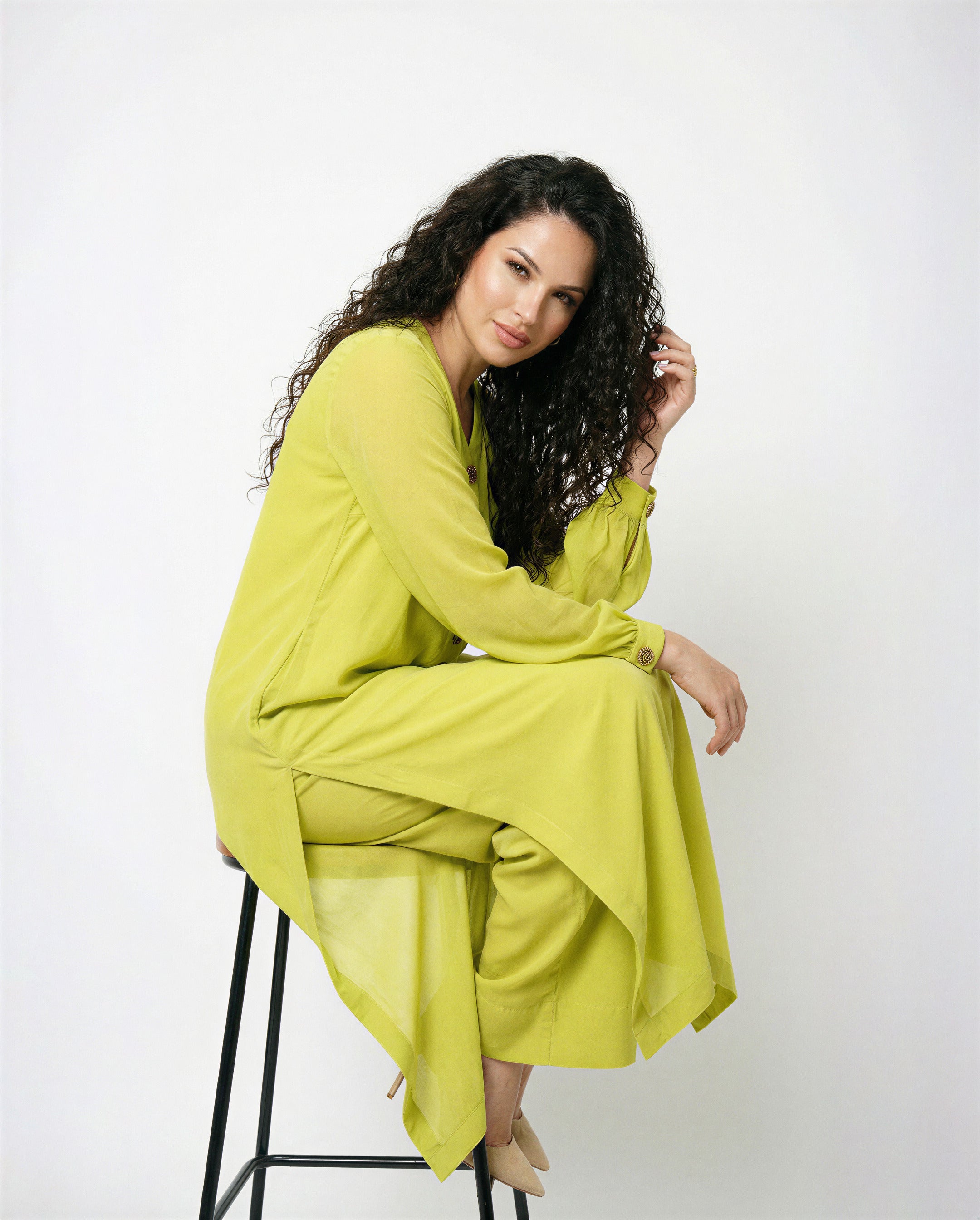 Lime Chiffon Set