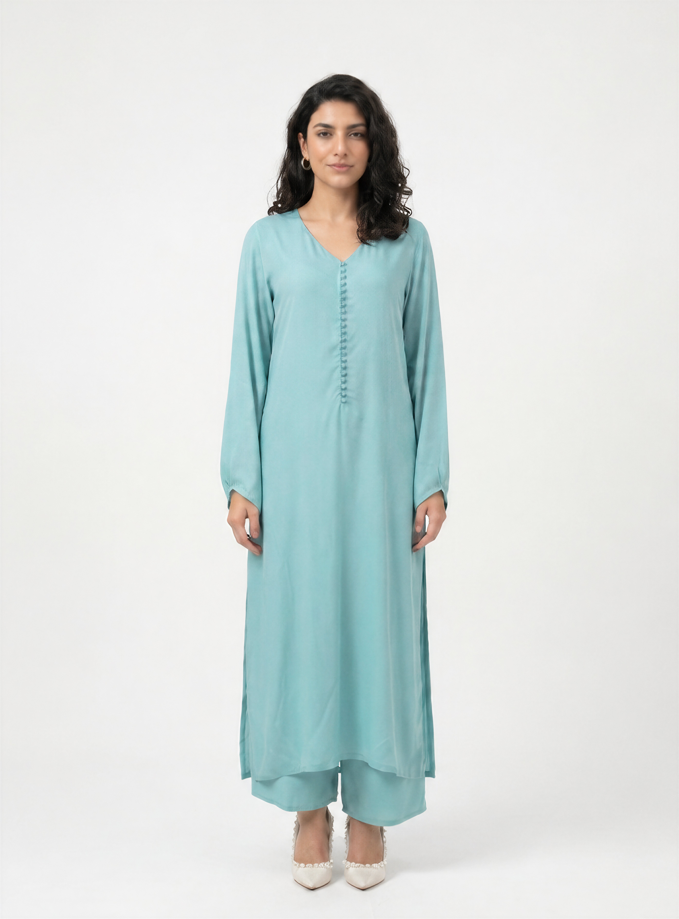 Light Blue Chiffon Set