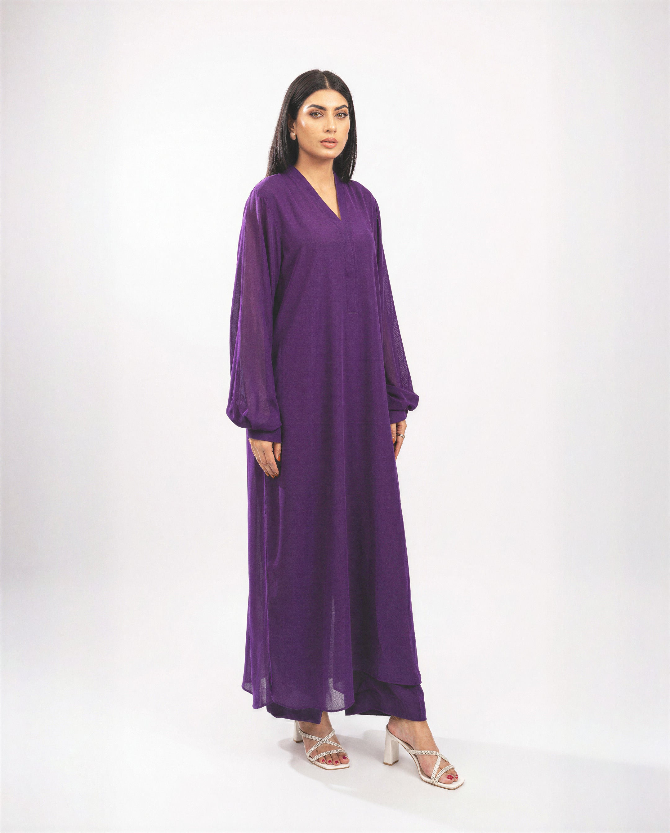 Purple Chiffon Set