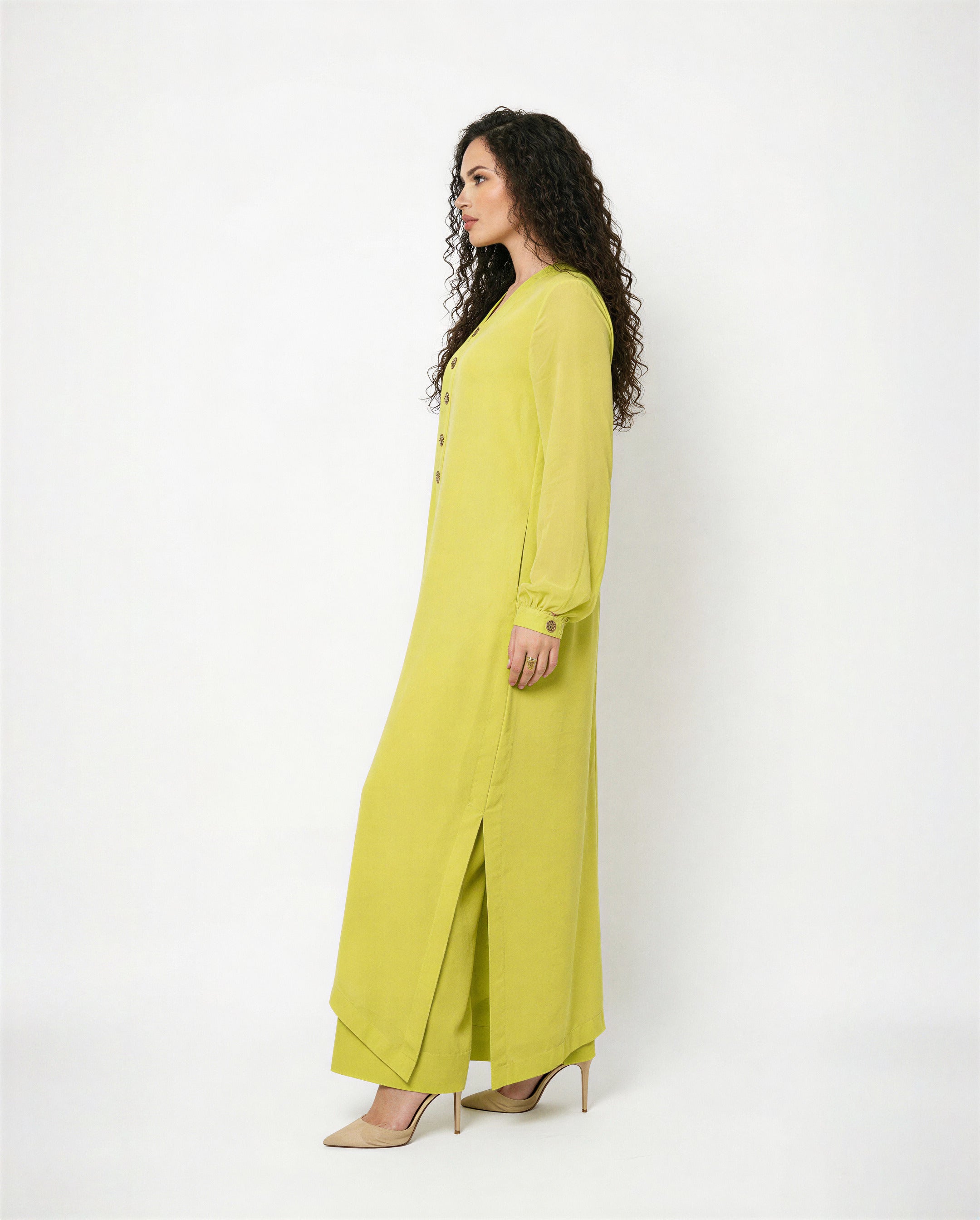 Lime Chiffon Set