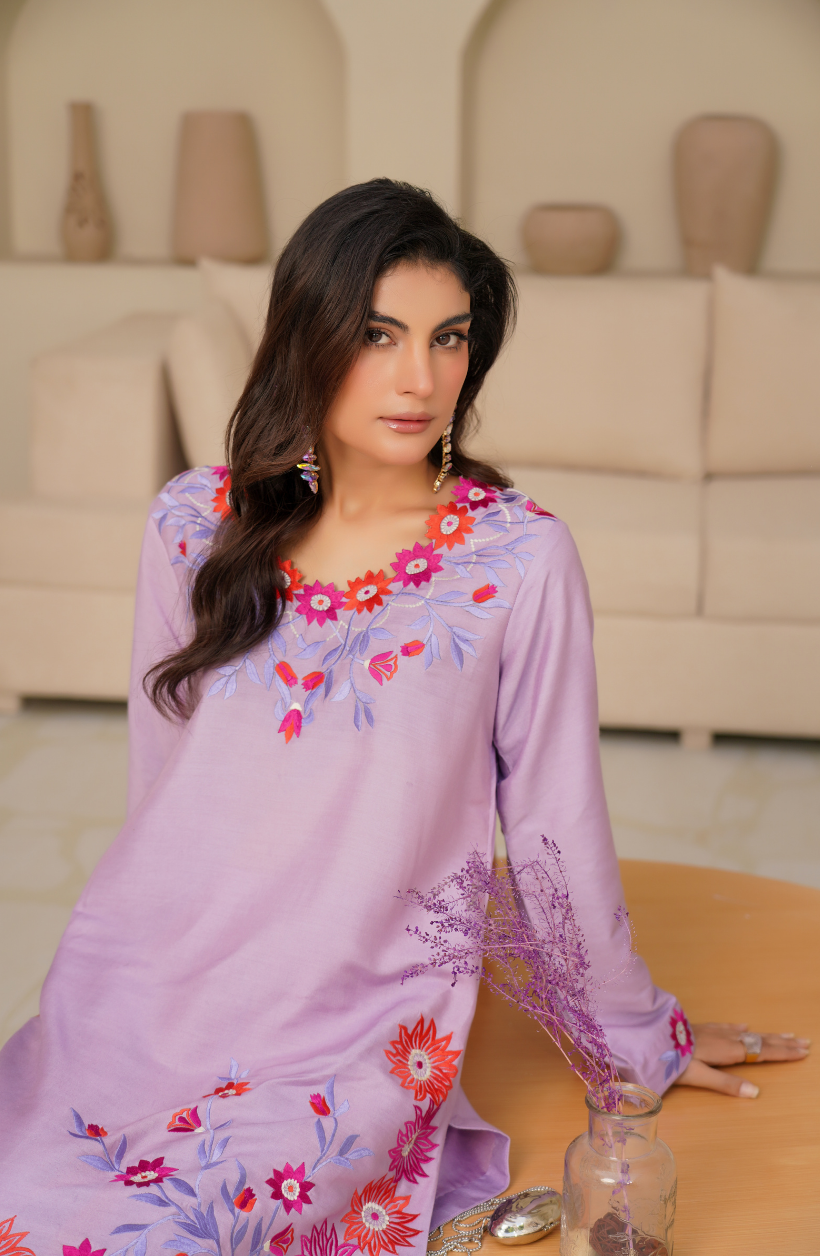 2 Piece - Embroidered Suit - RW25-05