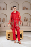 3 Piece -Adda Work Printed Embroidered  Suit -LW25-24