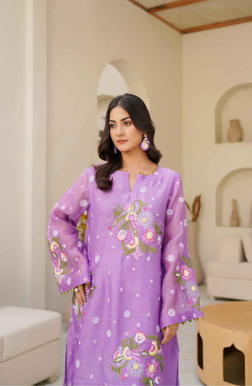 2 Piece - Embroidered Suit - RW25-02
