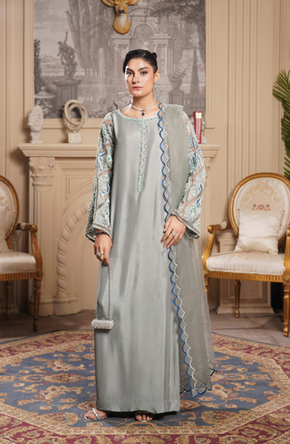 3 Piece - Adda Work Embroidered  Suit - LW25-23
