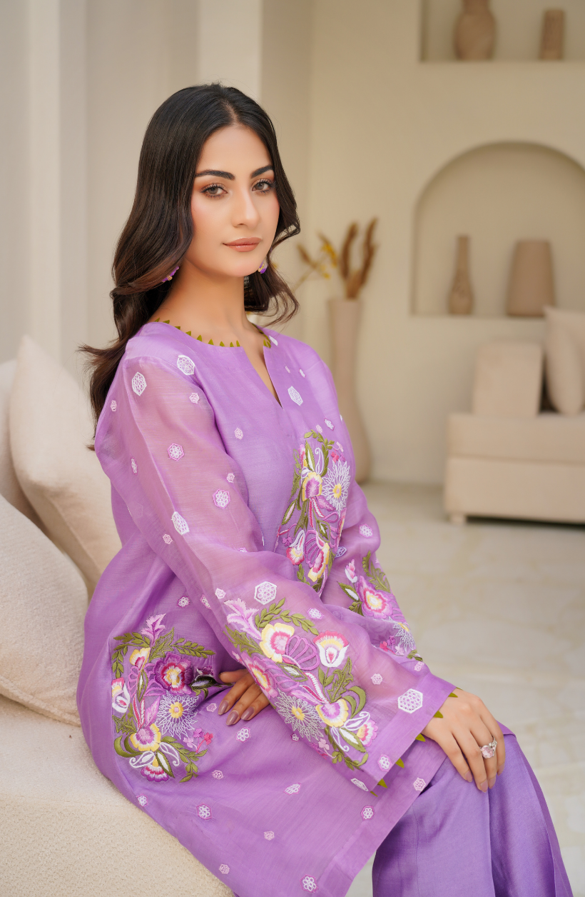 2 Piece - Embroidered Suit - RW25-02