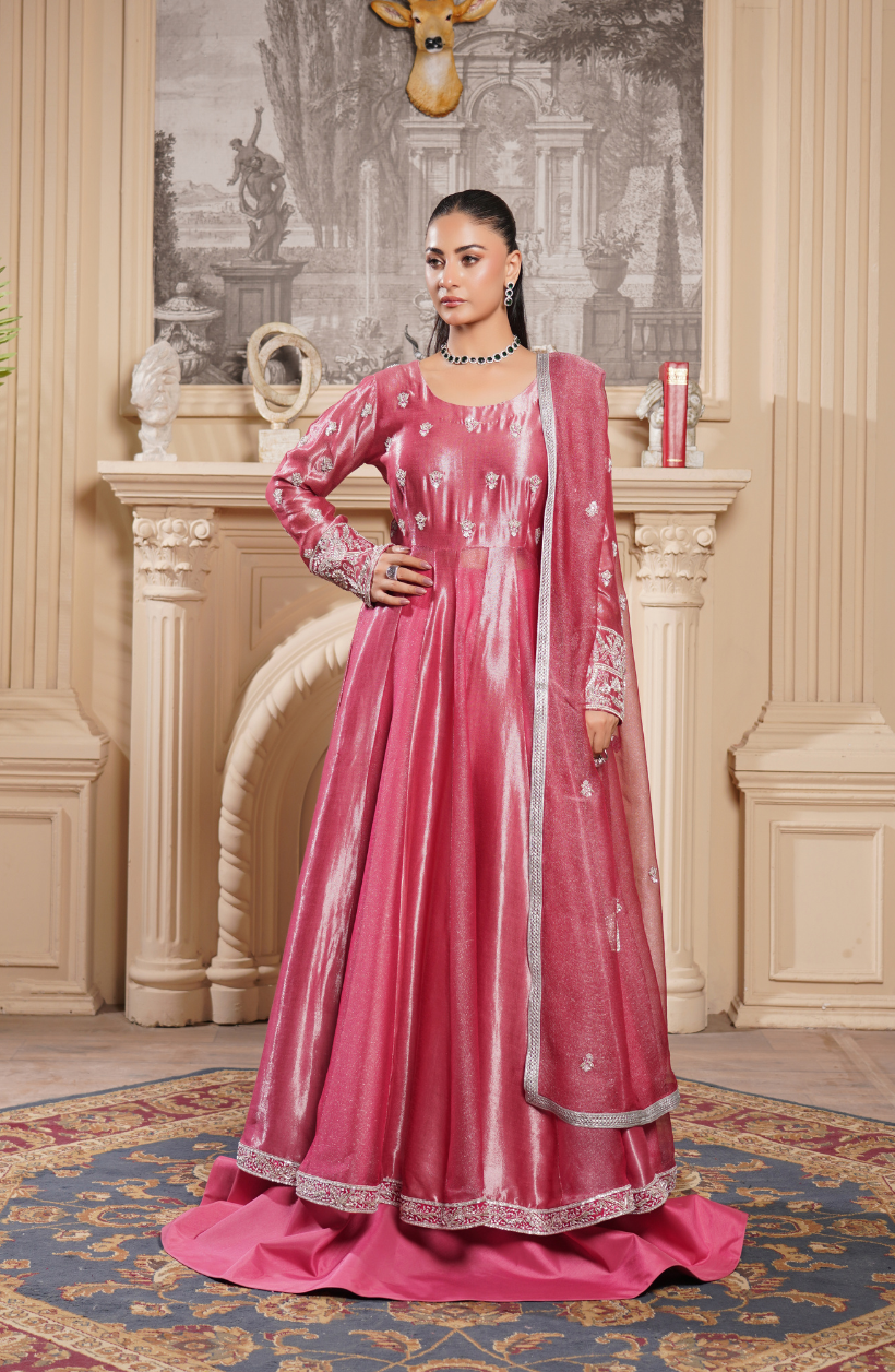 3 Piece -Adda Work Printed Embroidered Maxi-LW25-25