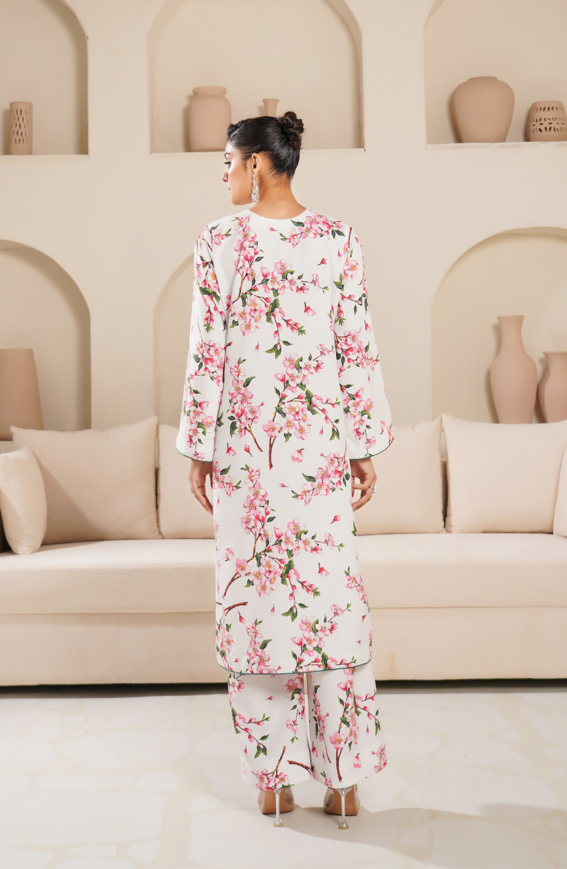 2 Piece - Adda Work Printed Embroidered  Suit - LW25-22