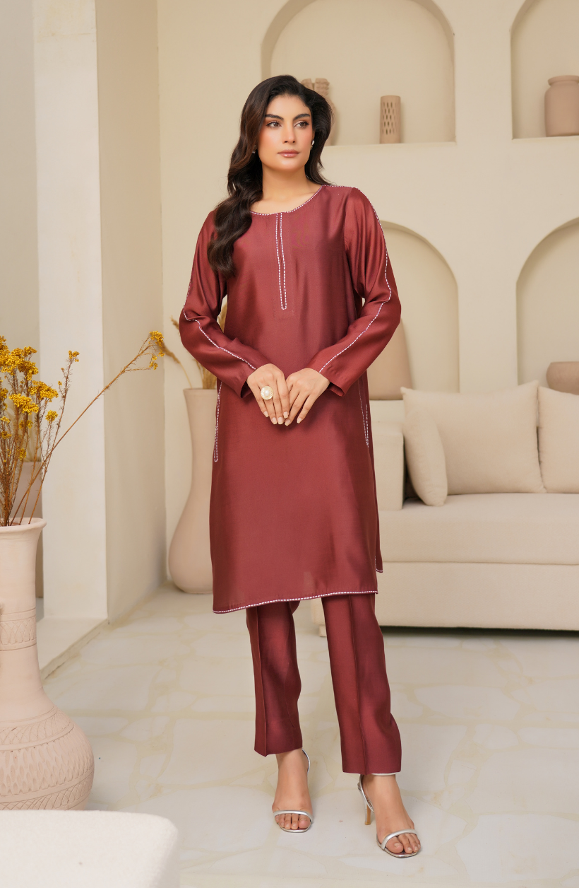 2 Piece - Embroidered Suit - RW25-07