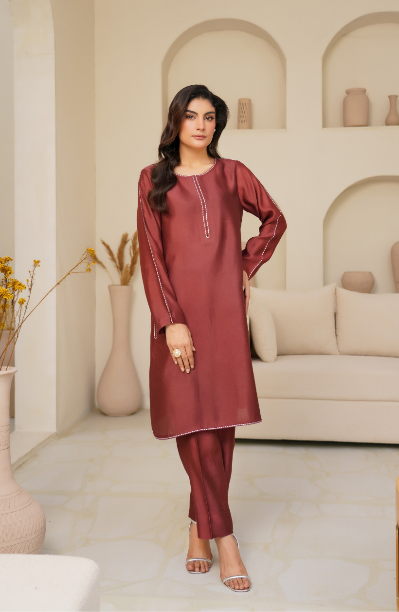 2 Piece - Embroidered Suit - RW25-07