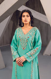 Raya Sea Green Rawsilk Dress