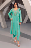 Raya Sea Green Rawsilk Dress