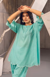 Zee Top Ice Blue Summer Karandi Set