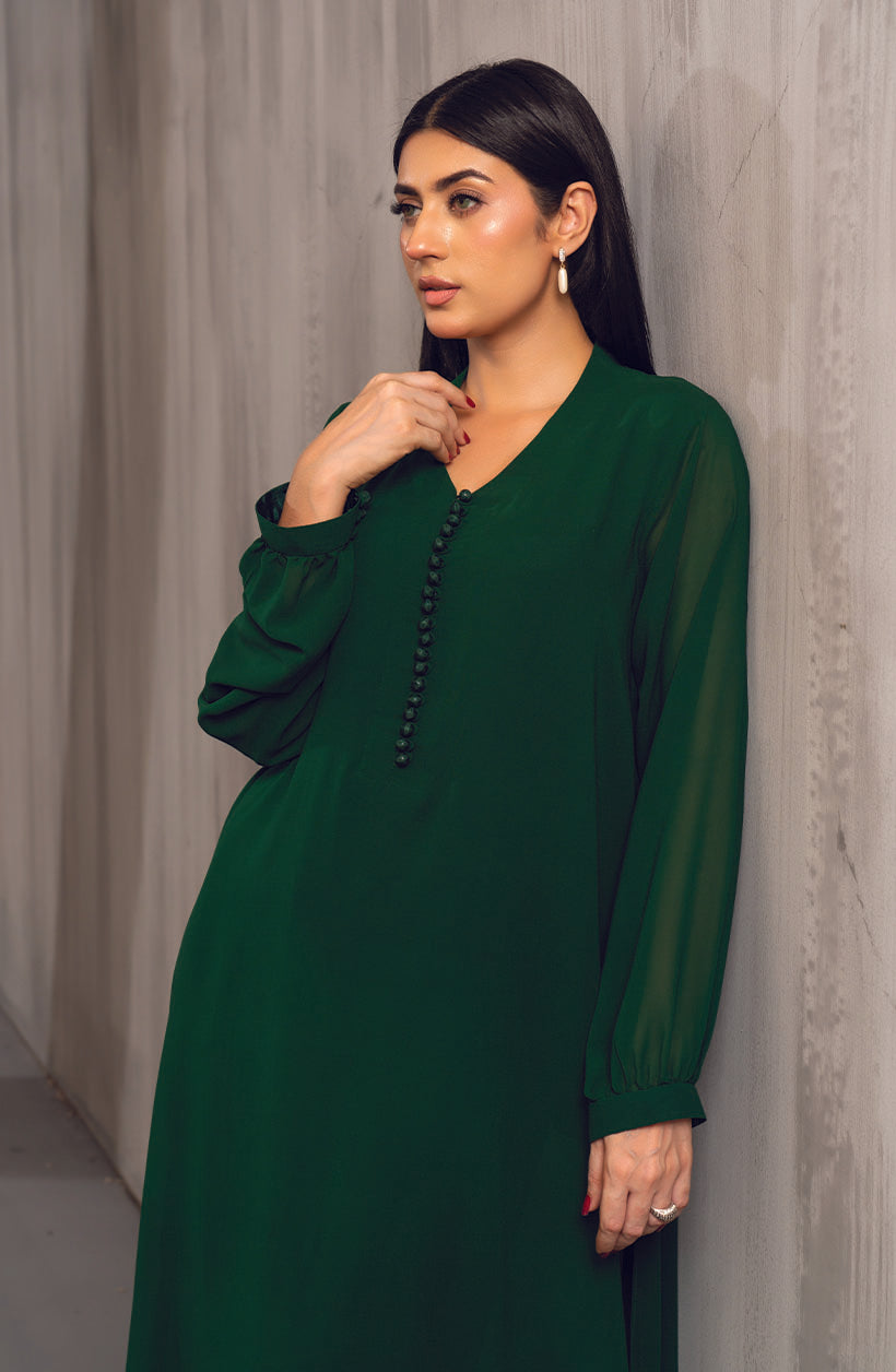 Emerald Green Chiffon Set