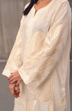 Raya White Cora Cotton Kurta