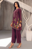 Zee Top Purple Khaadi Silk Kurta Set