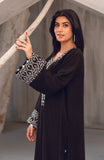 Raya Black Khaadi Silk & Cora Cotton Kurta Set