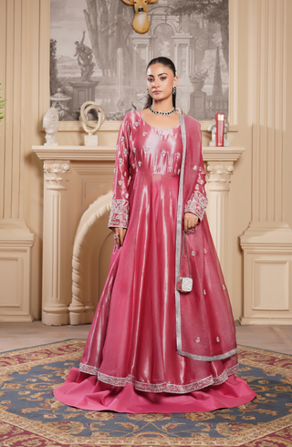 3 Piece -Adda Work Printed Embroidered Maxi-LW25-25