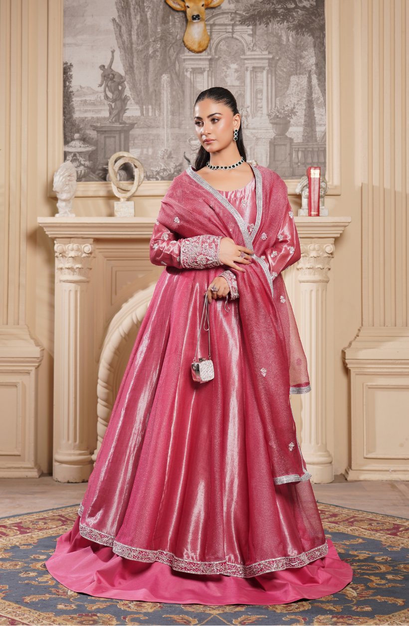 3 Piece -Adda Work Printed Embroidered Maxi-LW25-25