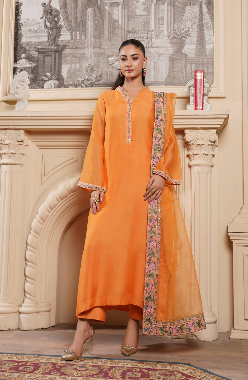 3 Piece - Embroidered Suit - RW25-13
