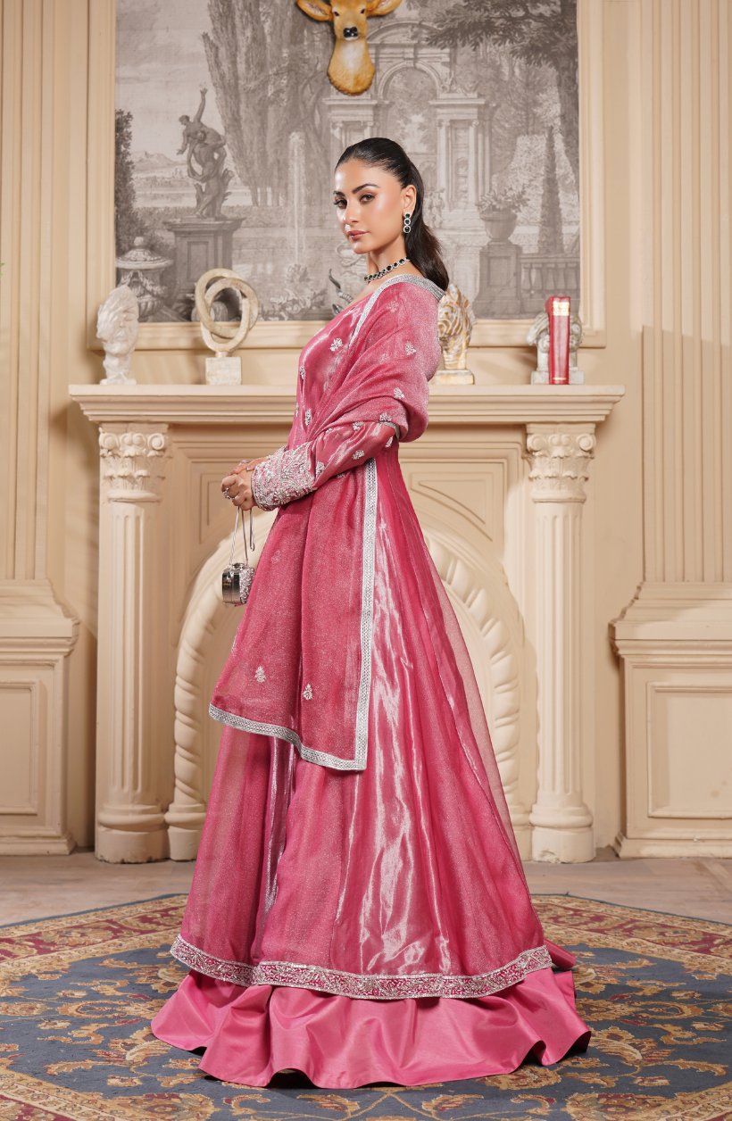 3 Piece -Adda Work Printed Embroidered Maxi-LW25-25