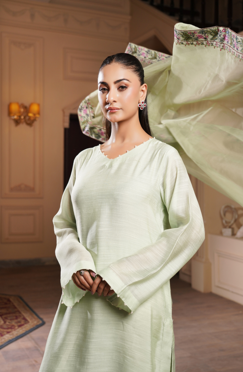 3 Piece - Embroidered Suit - RW25-12