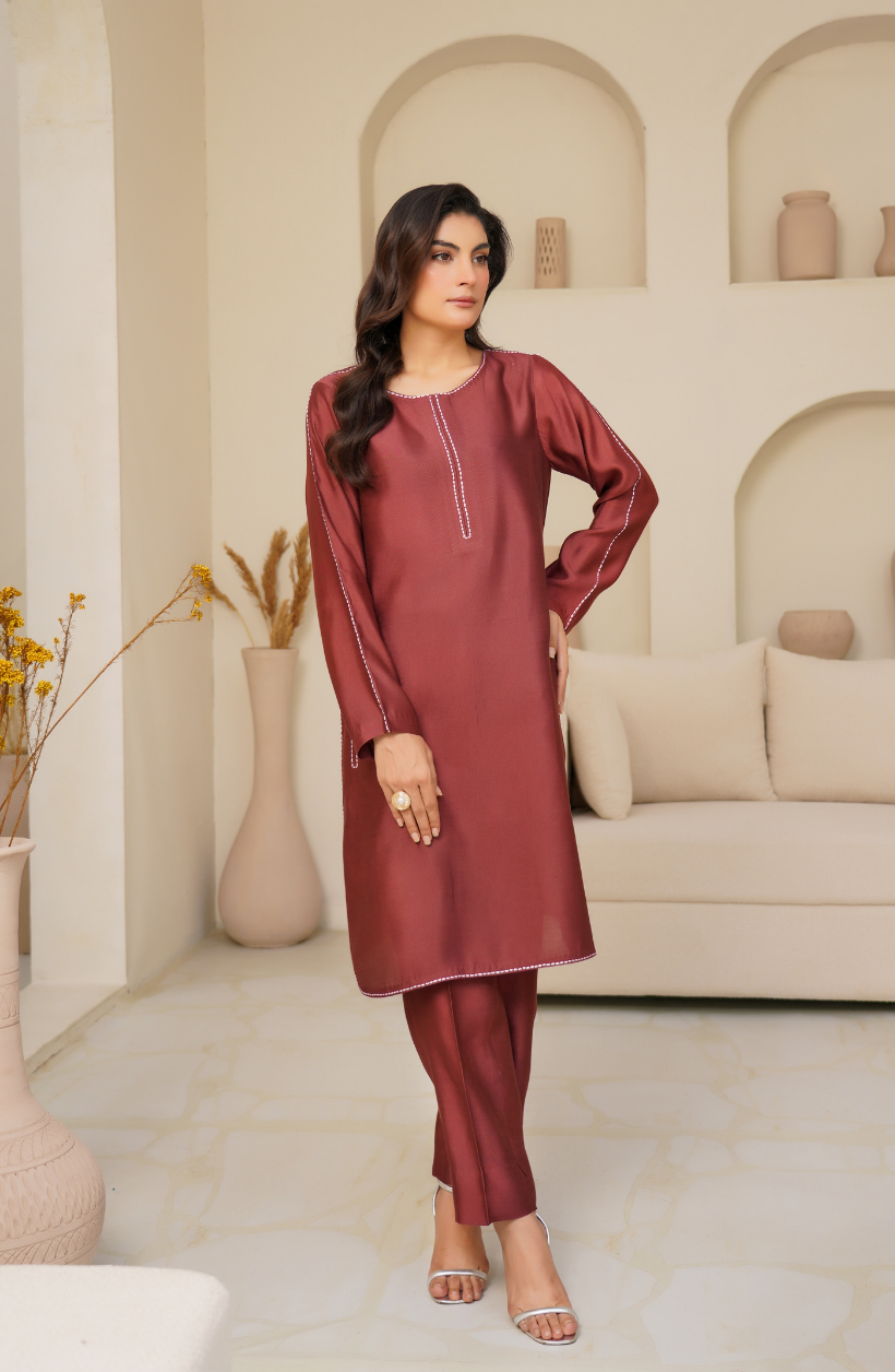 2 Piece - Embroidered Suit - RW25-07