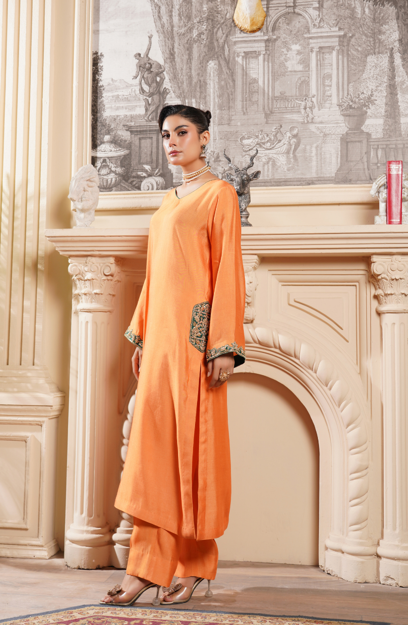 2 Piece - Adda Work Embroidered  Suit - LW25-20