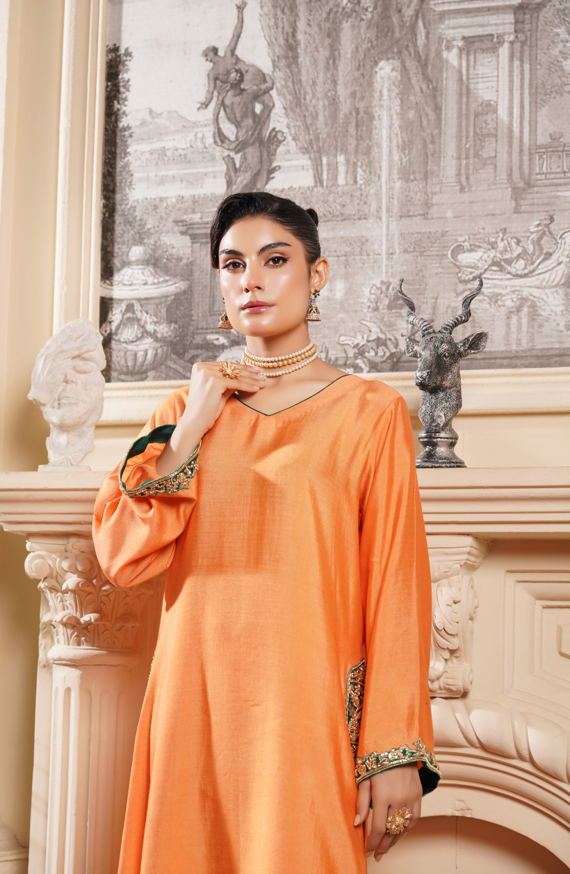 2 Piece - Adda Work Embroidered  Suit - LW25-20