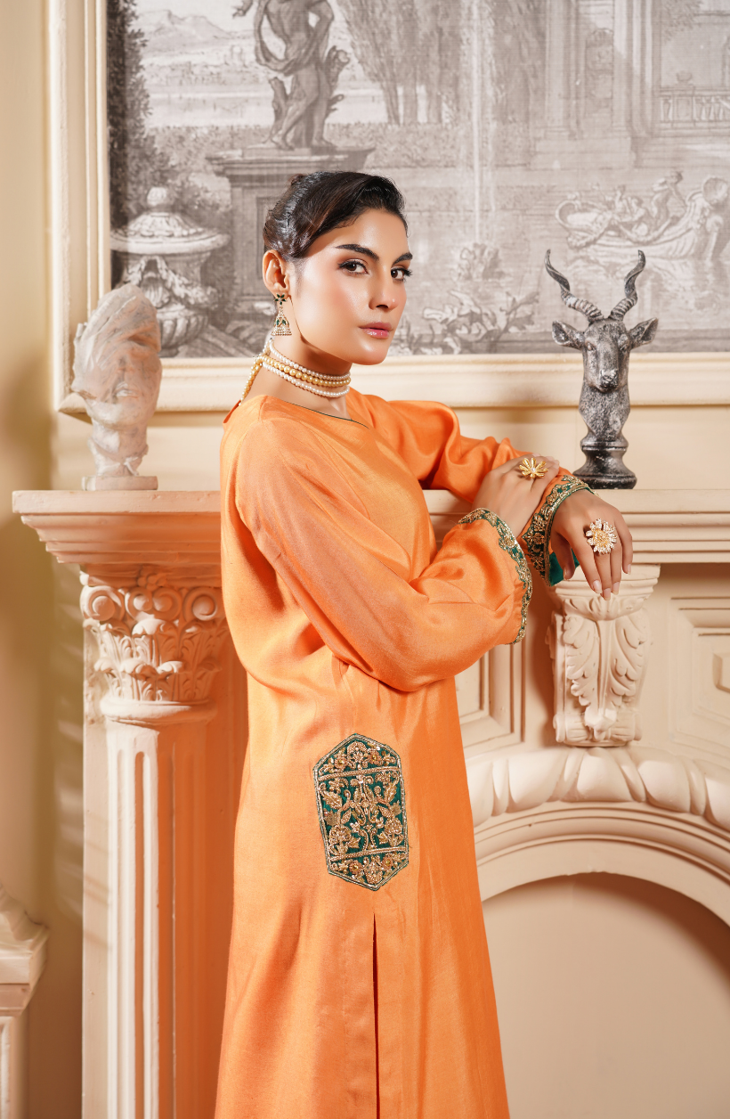 2 Piece - Adda Work Embroidered  Suit - LW25-20