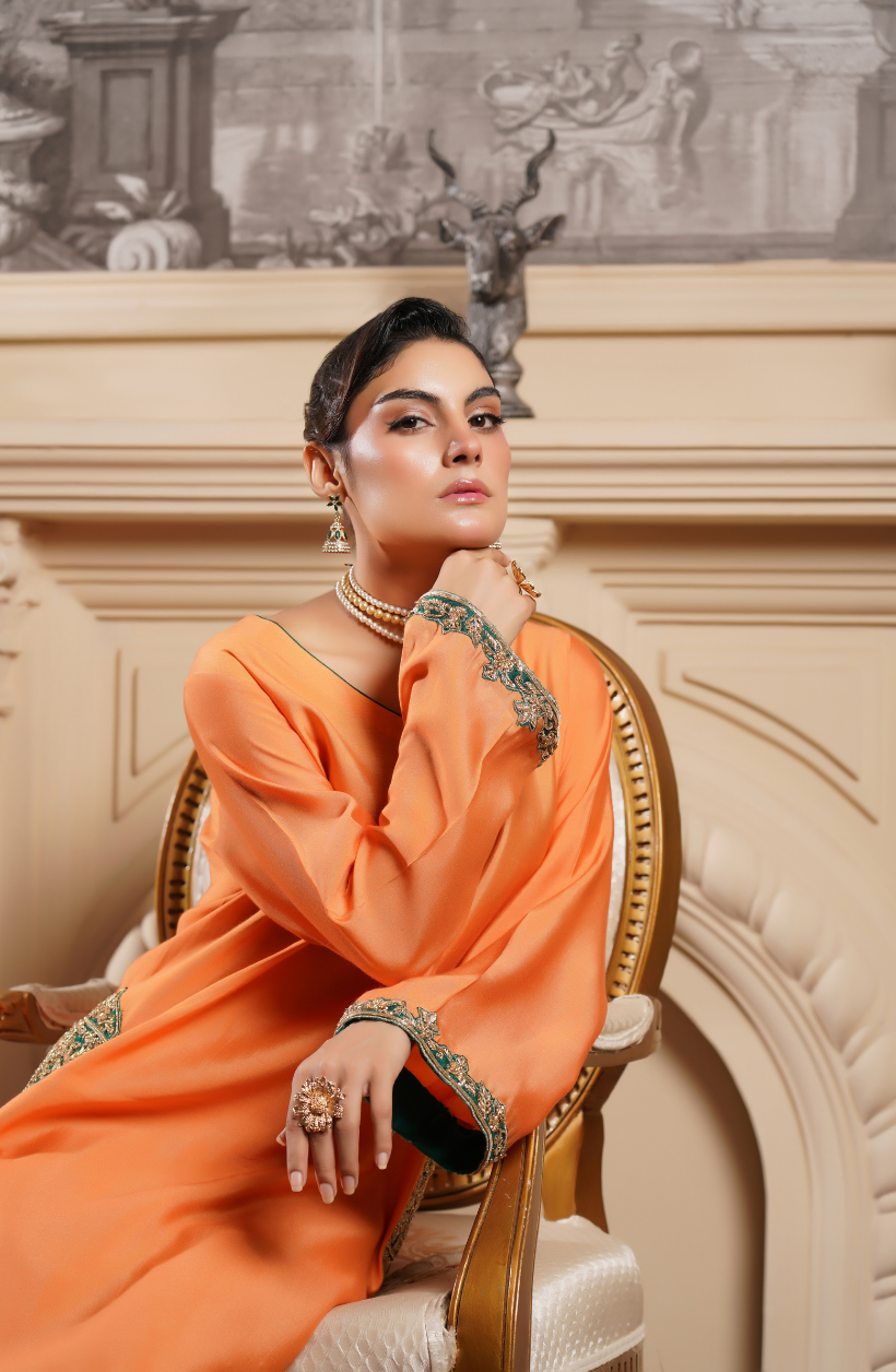 2 Piece - Adda Work Embroidered  Suit - LW25-20