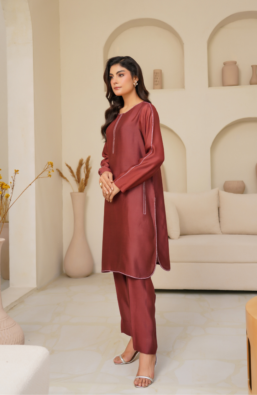 2 Piece - Embroidered Suit - RW25-07