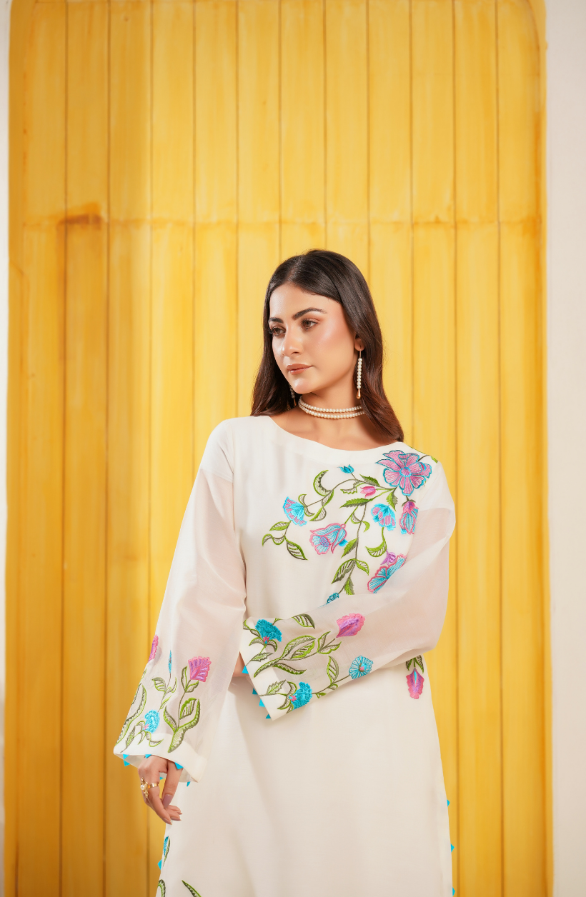 2 Piece - Embroidered Suit - RW25-04